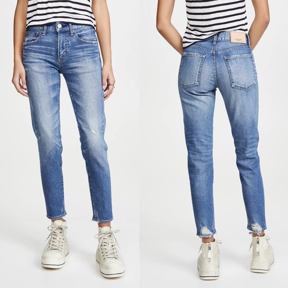 Moussy Denim - Moussy Vintage Velma Skinny Jeans in Distressed Light Blue 28